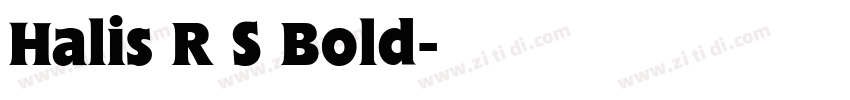 Halis R S Bold字体转换